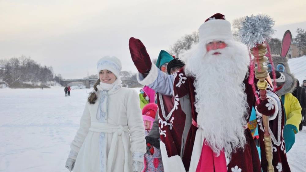 Огни на елке в Вологде зажег Российский Дед Мороз