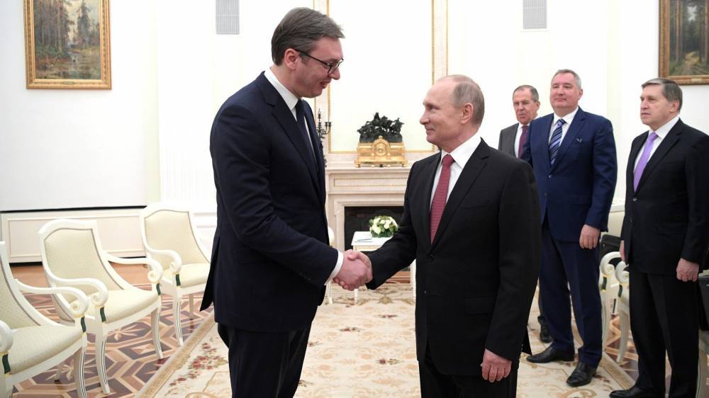 Переговоры Вучича и Путина начались в Сочи