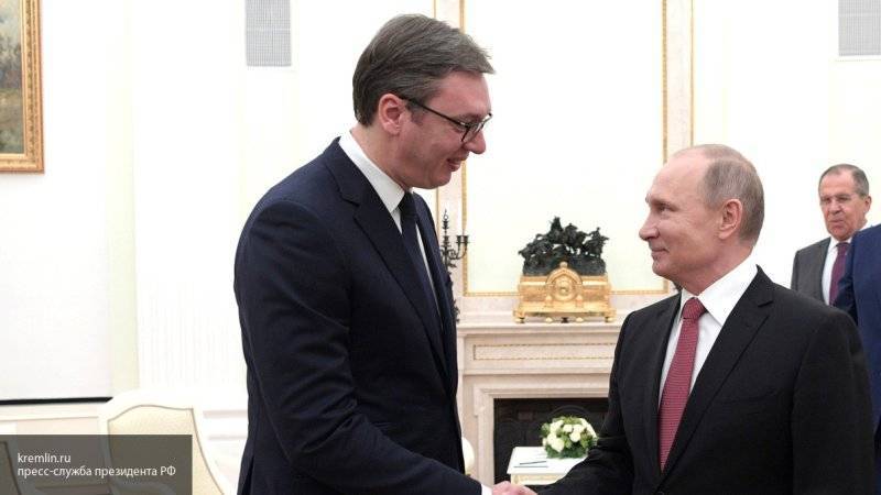 Начались переговоры Владимира Путина и Александра Вучича в Сочи