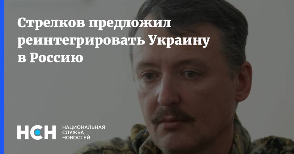 Стрелков предложил реинтегрировать Украину в Россию