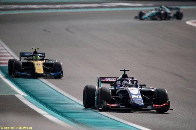 Список участников тестов Формулы 2 в Абу-Даби