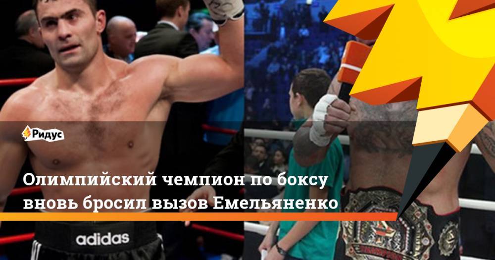 Олимпийский чемпион по боксу вновь бросил вызов Емельяненко