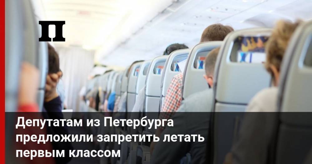 Депутатам из Петербурга предложили запретить летать первым классом