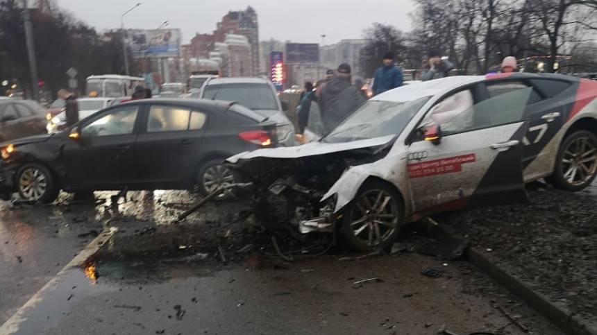 Виновник массовой аварии на Audi A7 в Петербурге был пьян в момент ДТП