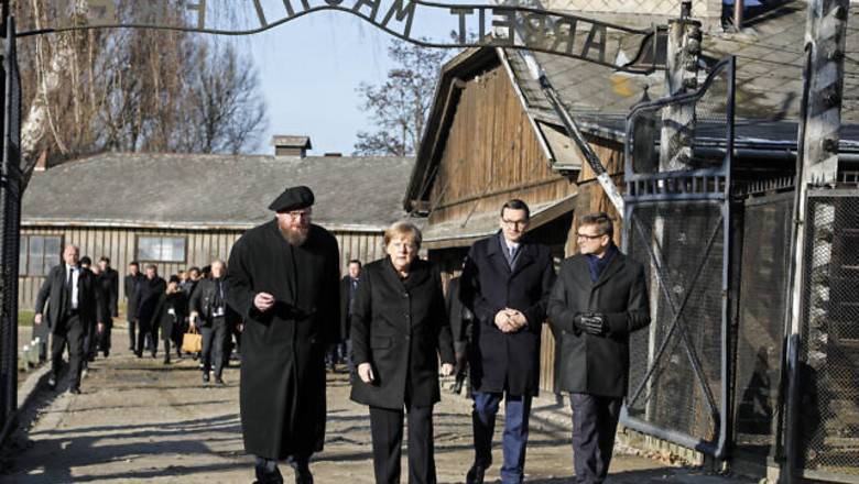 Ангела Меркель впервые посетила музей в Освенциме