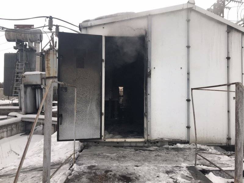 В Новокузнецке произошёл пожар на подстанции