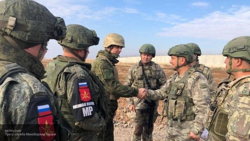 Военная полиция РФ и ВС Турции начали очередное совместное патрулирование в Сирии