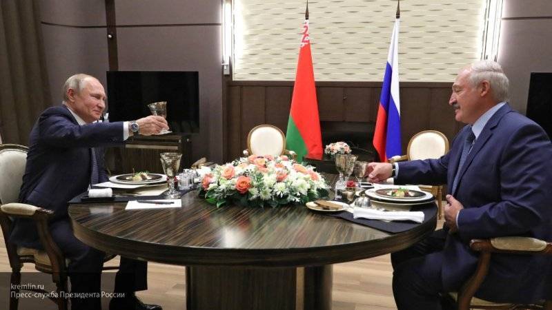 Свет внезапно погас во время встречи Путина и Лукашенко
