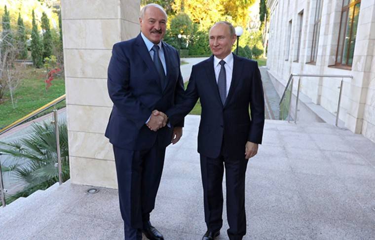 Встреча Путина и Лукашенко по вопросам Союзного государства прошла в Сочи