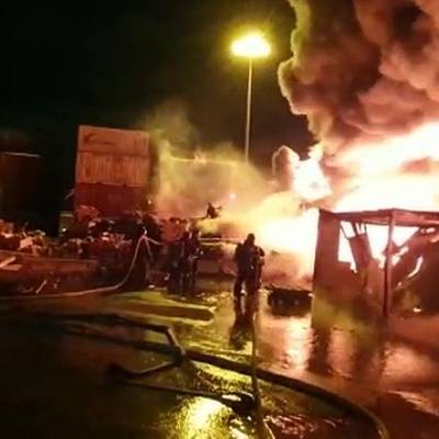 Гостиничный комплекс загорелся в Одинцовском районе Подмосковья