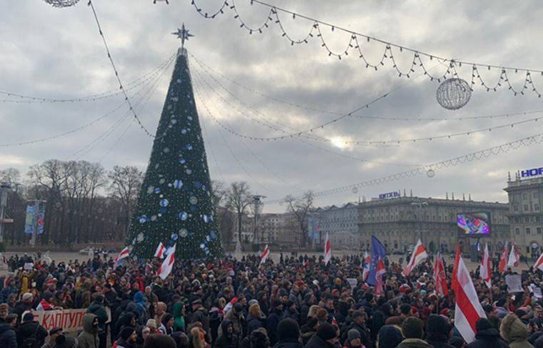 Белорусская оппозиция второй день подряд протестует против интеграции с РФ