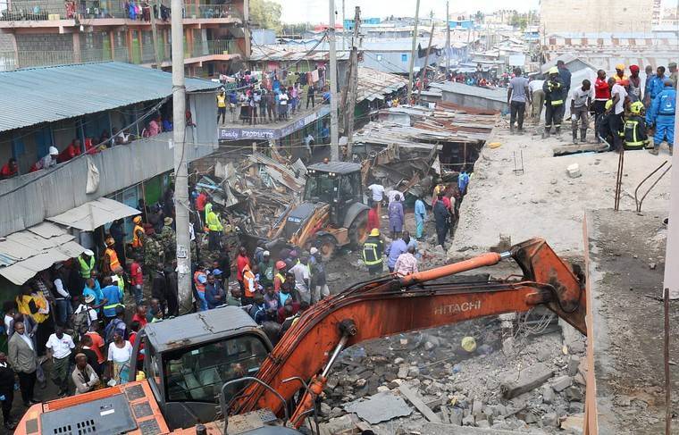 Обрушение дома в столице Кении могло быть вызвано нарушениями при постройке