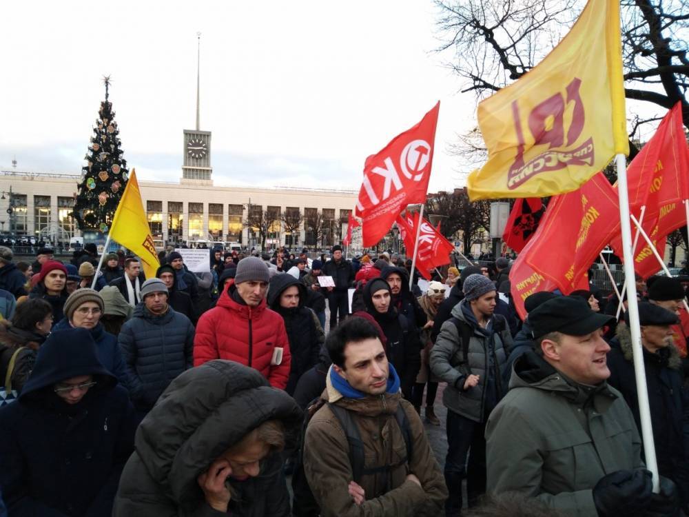 В Петербурге прошел митинг из-за увеличения стоимости проезда на один рубль