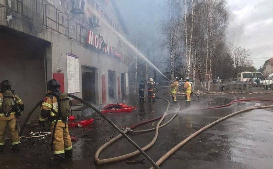 Пожар в здании в Наро-Фоминске полностью ликвидирован