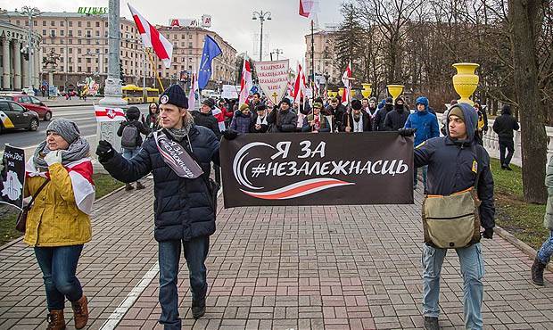 В Белоруссии прошли акции протеста против «углубленной интеграции» с Россией