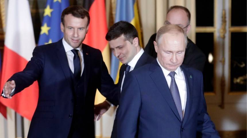 Зеленский пытался занять место Путина саммите «нормандской четверки» — видео