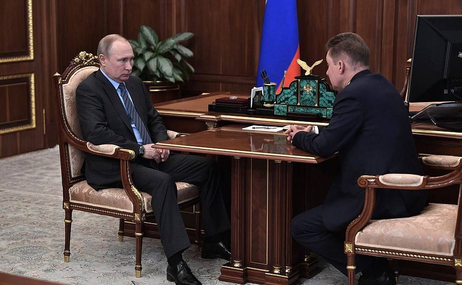 Встреча с главой компании «Газпром» Алексеем Миллером