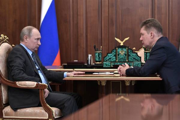 Глава «Газпрома» рассказал Путину, когда Россия будет полностью газифицирована