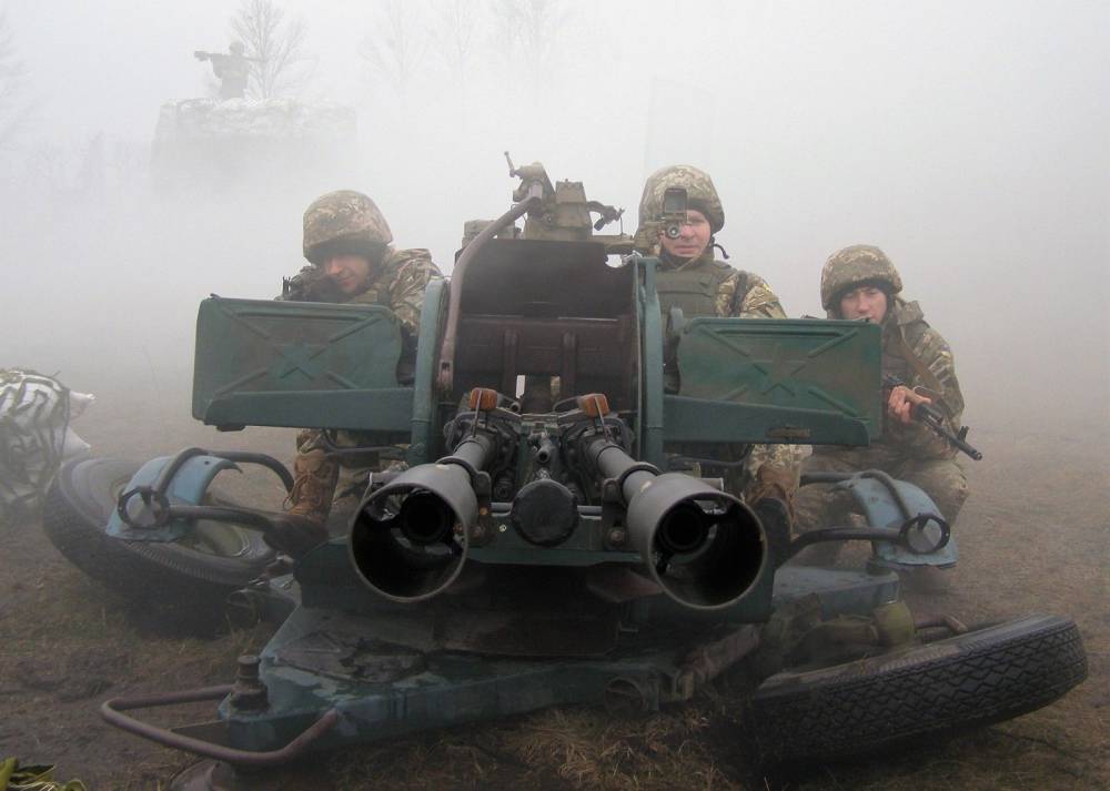 Украинских зенитчиков тренируют сбивать беспилотники ОБСЕ