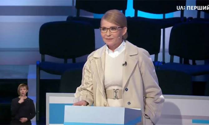 Тимошенко убежала с дебатов – «дебаты» оказалось некого