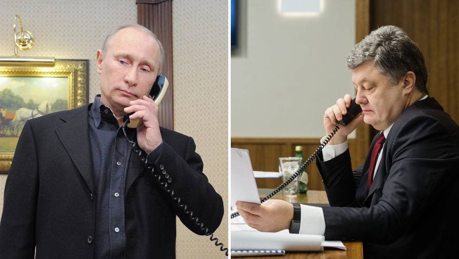 Порошенко похвастался жёстким разговором с Путиным по телефону
