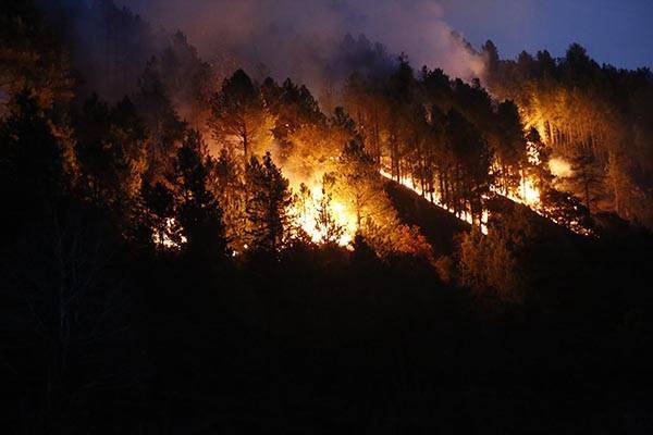 Тысячи человек эвакуированы из-за лесного пожара на севере Китая