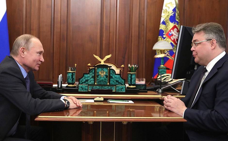 Рабочая встреча с губернатором Ставропольского края Владимиром Владимировым