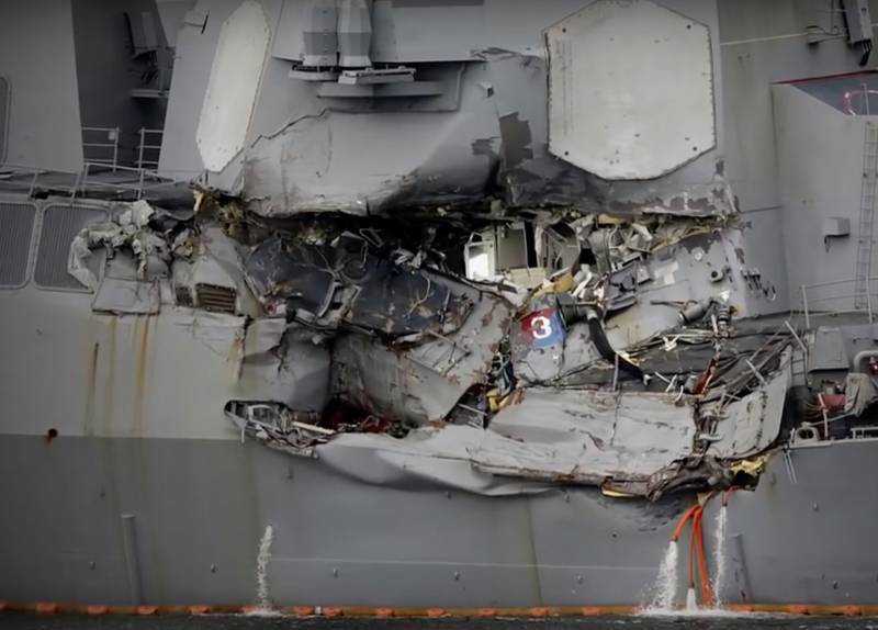 Названы расходы на ремонт USS Fitzgerald после столкновения с контейнеровозом