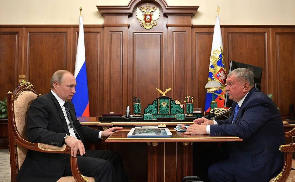 Встреча с главой компании «Роснефть» Игорем Сечиным