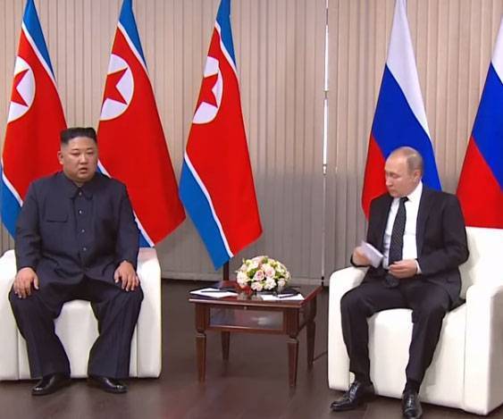 Первые переговоры Владимира Путина и Ким Чен Ына проходят во Владивостоке