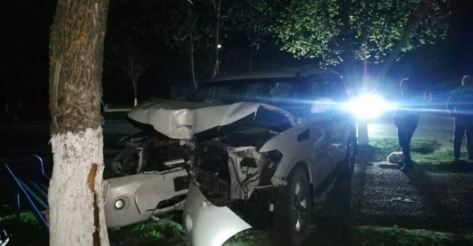 В Новолукомле внедорожник влетел в дерево: погибли два человека