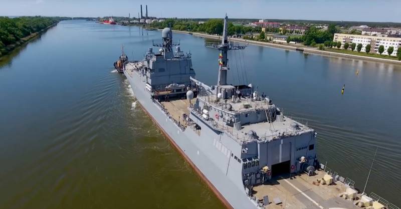 Новый российский десантный корабль готовится к выходу в море