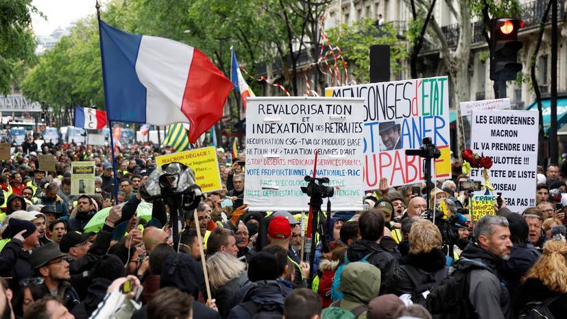 Около 19 тысяч человек приняли участие в акции «жёлтых жилетов» во Франции