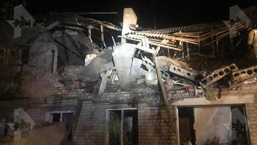 Появилось видео с места взрыва газа в жилом доме в Ростовской области