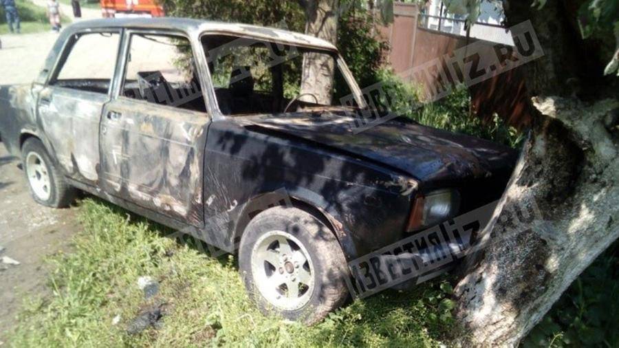 Двухлетний ребенок погиб при возгорании автомобиля на Ставрополье