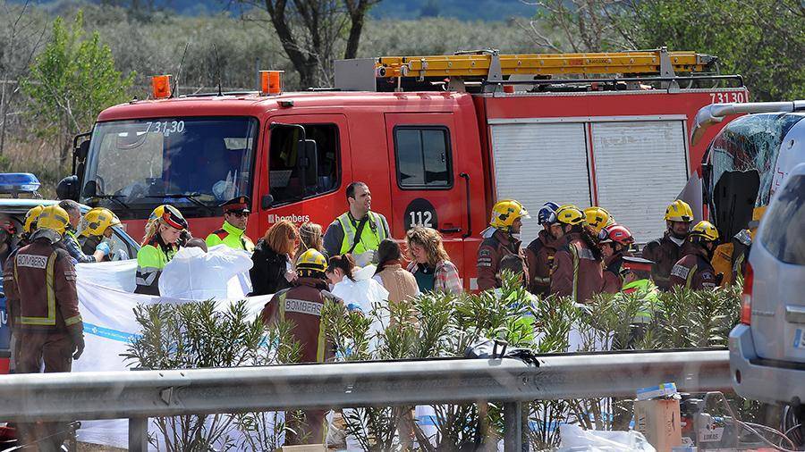 В Каталонии произошла массовая авария