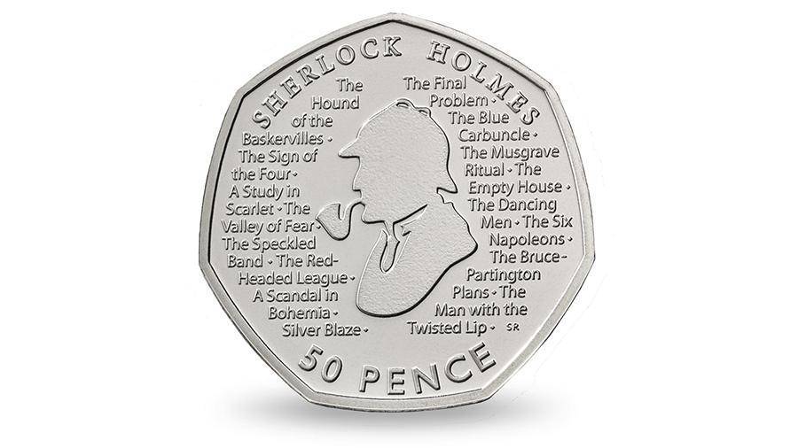 В Великобритании выпустили монету с изображением Шерлока Холмса