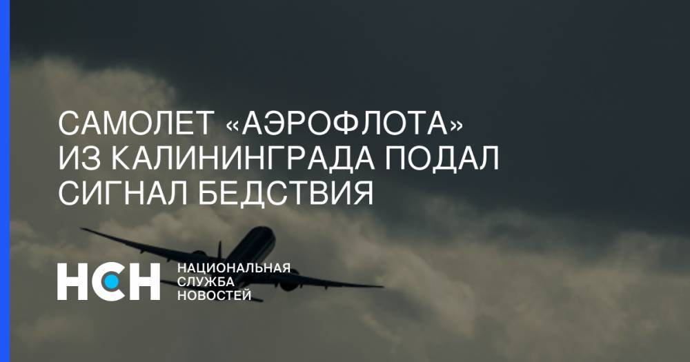 Самолет «Аэрофлота» из Калининграда подал сигнал бедствия