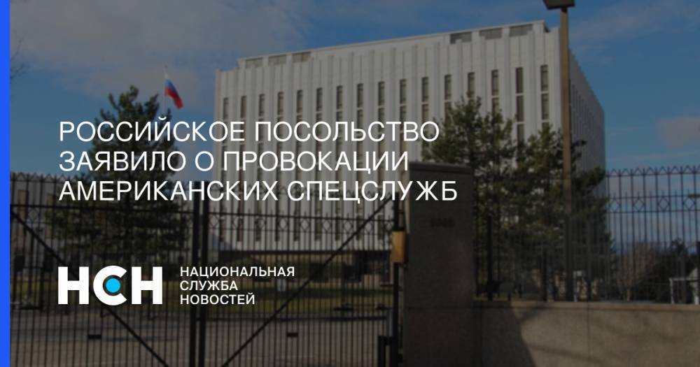 Российское посольство заявило о провокации американских спецслужб