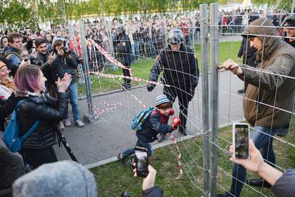 Подсчитано число задержанных во время протеста против храма в Екатеринбурге