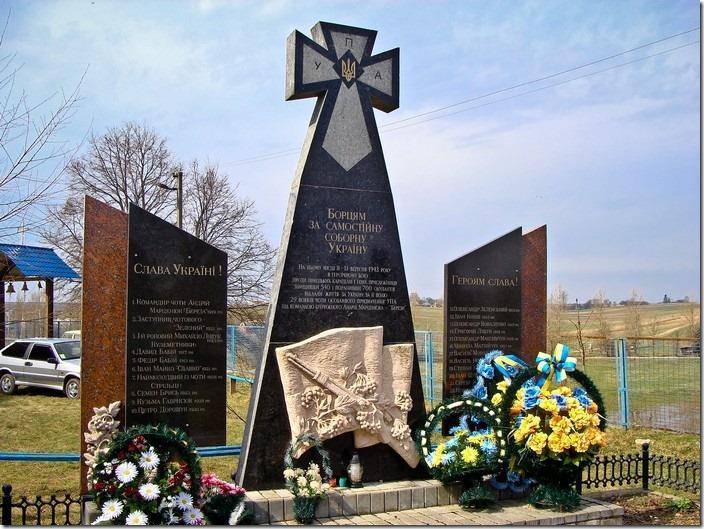 Украинский памятник бывшим полицаям: убийц оправдывают мифическими битвами против немецких оккупантов