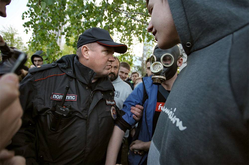 Нескольких участников акции в Екатеринбурге арестовали за мелкое хулиганство