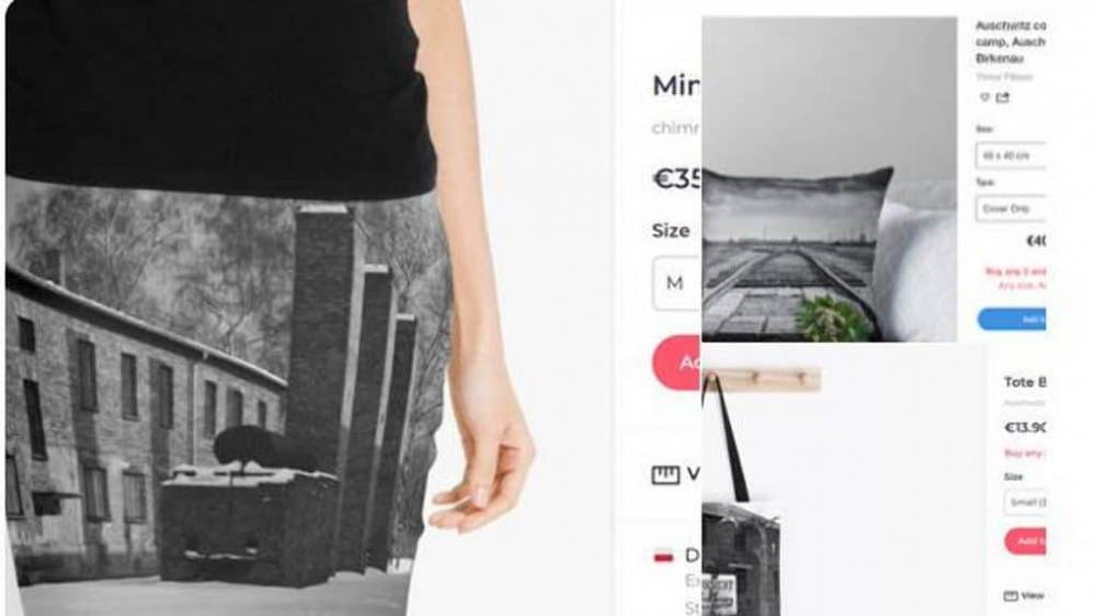 Немыслимо: известная онлайн-платформа продает мини-юбки с изображением концлагеря Освенцим