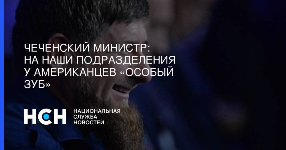 Чеченский министр: На наши подразделения у американцев «особый зуб»