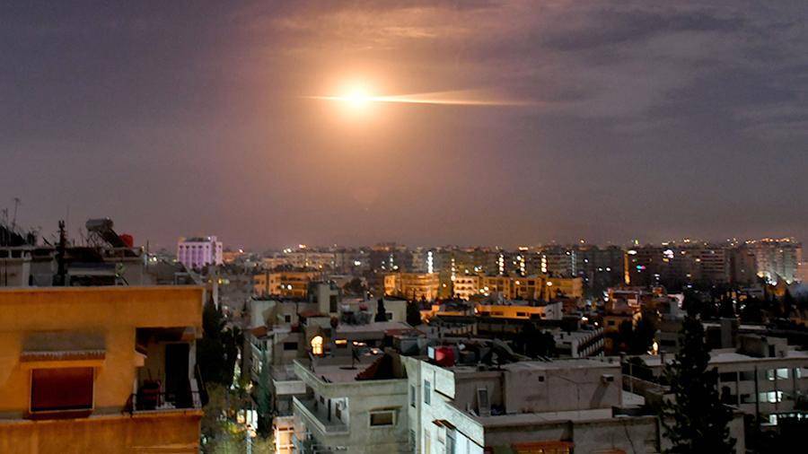 Появилось видео ракетной атаки на Дамаск