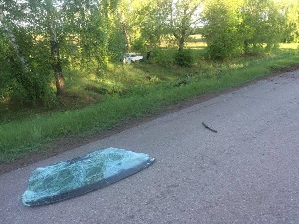 В Башкирии автомобиль опрокинулся в кювет, водитель погиб