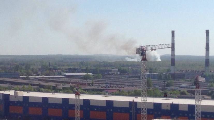 На свалке около аэропорта Пулково произошёл пожар