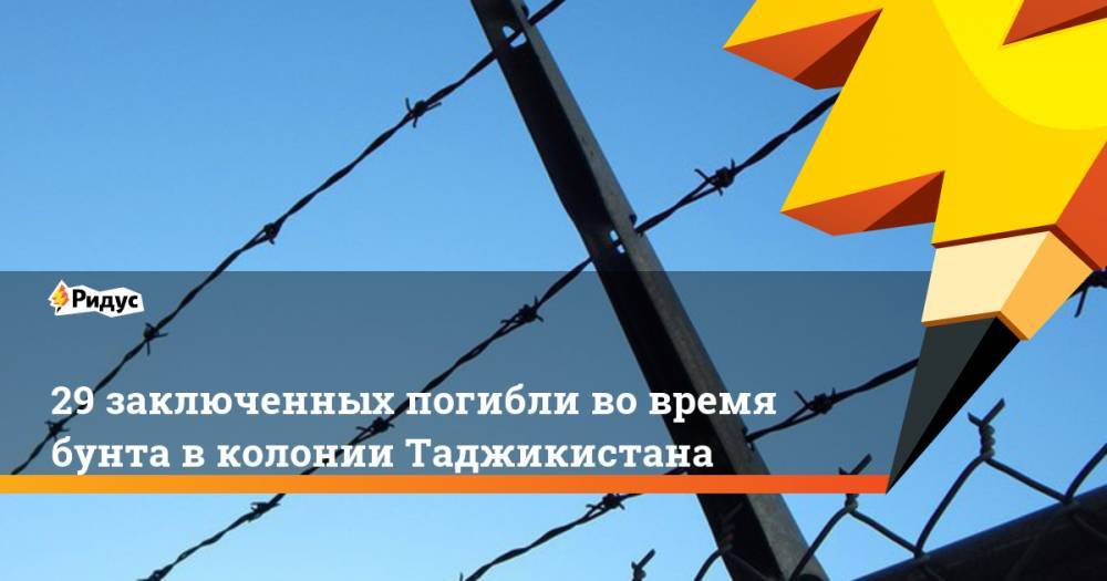 29 заключенных погибли во время бунта в колонии Таджикистана
