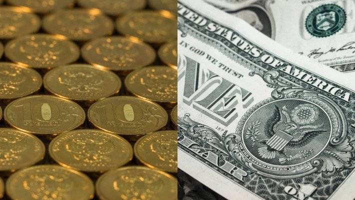 Курс рубля укрепился к доллару и евро