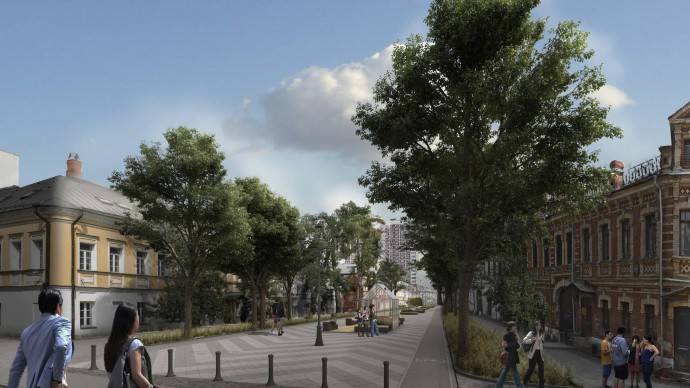 Школьная улица станет благоустроенным пешеходным пространством